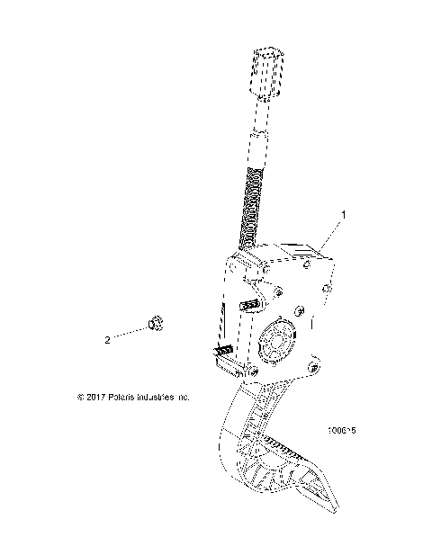 ENGINE, THROTTLE PEDAL - A17DAA57F5 (100615)