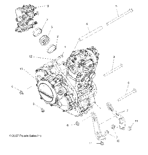ENGINE, MOUNTING - A08GP52AA (49ATVENGINEMTG08OUT525)