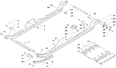 SLIDE RAIL AND TRACK ASSEMBLY [106815]