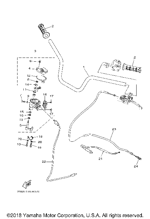 STEERING HANDLE CABLE