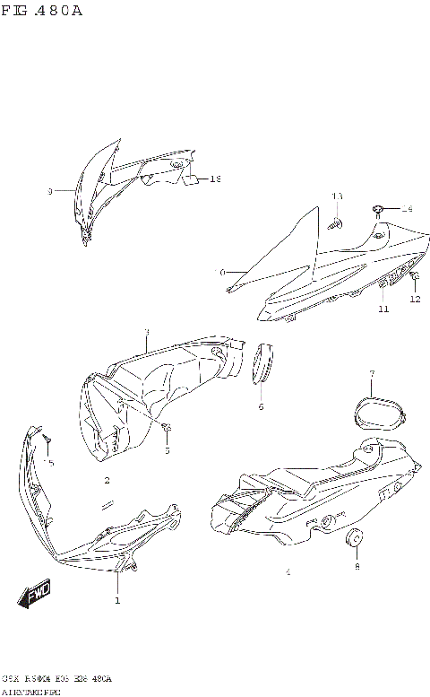 AIR INTAKE PIPE (GSX-R600)