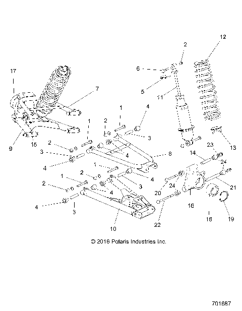 SUSPENSION, REAR - R17RTED1F1/SD1C1 (701687)