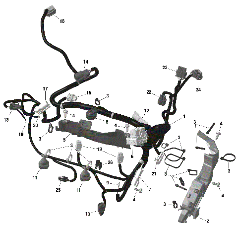 01- ROTAX - Engine Harness And Electronic Module - NA