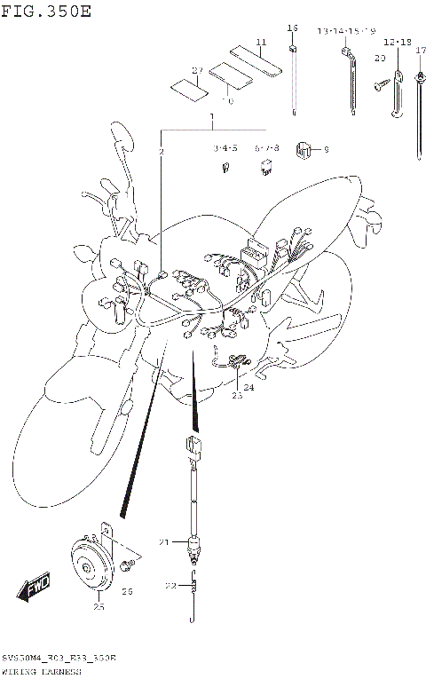 WIRING HARNESS (SV650XAM4 E28)