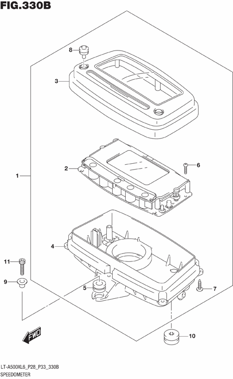 SPEEDOMETER (LT-A500XL6 P33)