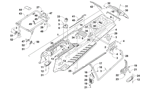 TUNNEL AND REAR RACK ASSEMBLY