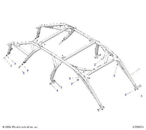 CHASSIS, CAB FRAME - Z25R4E2KA4/B4  (C750574)