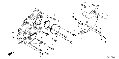 LEFT CRANKCASE COVER