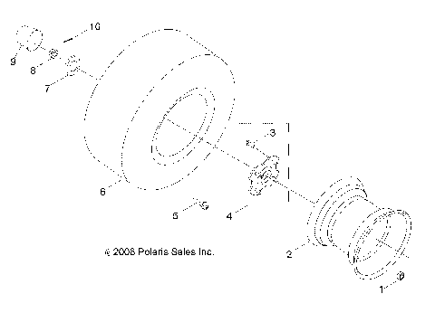 WHEELS, REAR - Z16YAV17AB/AF/CAB/CAF (49ATVWHEELREAR09RZR170)