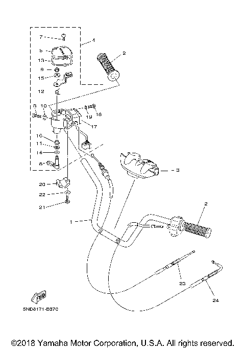 STEERING HANDLE CABLE