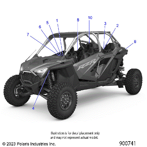 BODY, DECALS STANDARD - Z24RMD2KAH/AL/BH/BL (900537)