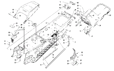 TUNNEL, REAR BUMPER, AND SNOWFLAP ASSEMBLY [104570]