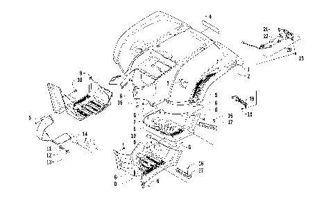 REAR BODY PANEL AND FOOTWELL ASSEMBLIES [95993]