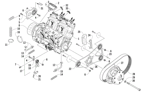ENGINE AND RELATED PARTS