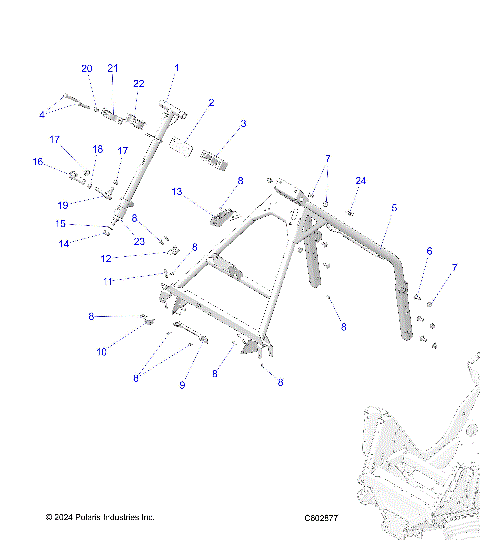 STEERING, STEERING POST AND HOOP - S25MDX6DSA/6DEA (C602877)