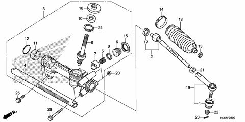 STEERING GEAR BOX@TIE ROD