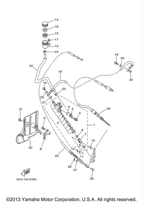 REAR MASTER CYLINDER