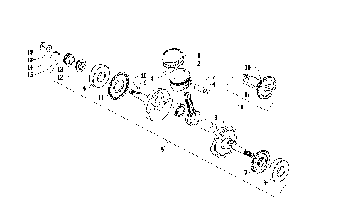 PISTON AND CRANKSHAFT ASSEMBLY [90407]