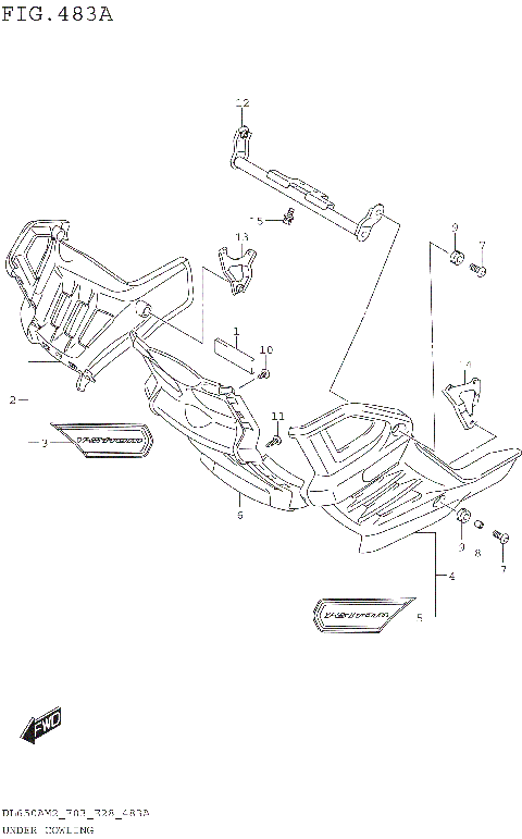 UNDER COWLING (DL650XAM2 E03)
