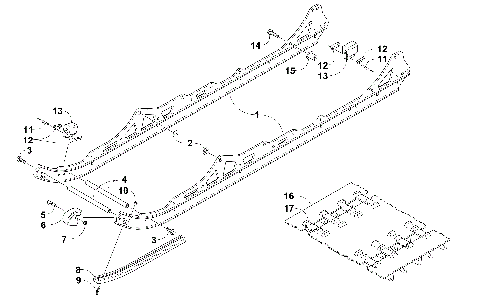 SLIDE RAIL AND TRACK ASSEMBLY [101605]