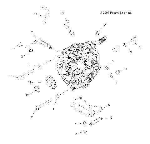 TRANSMISSION MOUNTING - A07CA32AA (49ATVTRANMTG07BOSS)