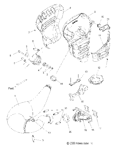 ENGINE, EXHAUST - S10BF6KSL/KSA/KEA (49SNOWEXHAUST10PR)