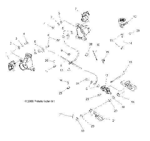 BRAKE, REAR and FOOT PEDAL - A07TH76AU/TN76AF/AL/AU (49ATVBRAKEFOOT07X2800)