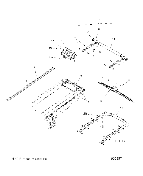 BODY, BUMPER, REAR, SNOWFLAP and TAILLIGHT COVER - S17EFK8/EFM8/EFP8 ALL OPTIONS (600357)