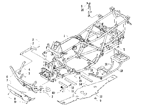 FRAME AND RELATED PARTS [87863]