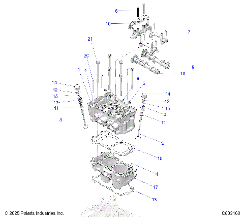 ENGINE, CYLINDER/CYLINDER HEAD ASM. - S26TLF9FSL (C603163)