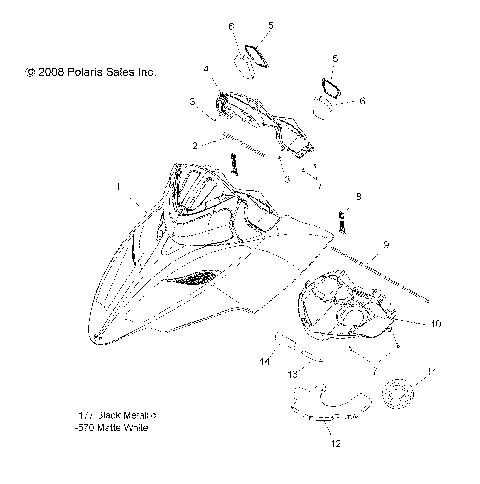 BODY, HOOD ASM. - S09PM8/PG8/PH8 ALL OPTIONS (49SNOWHOOD09800RMK)