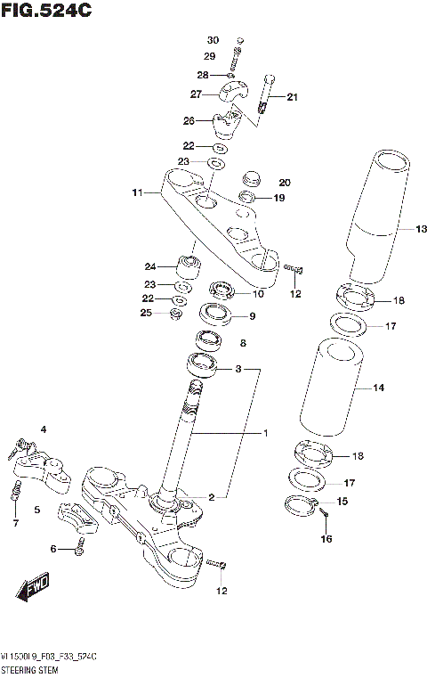 STEERING STEM (VL1500TL9 E03)