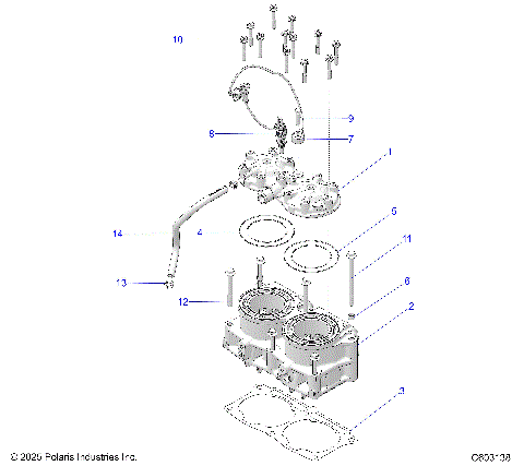 ENGINE, CYLINDER - S26AJB6RSL/REL/AJE6RSL (C603138)