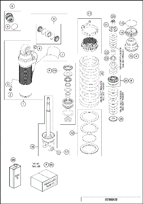 SHOCK ABSORBER DISASSEMBLED