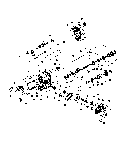 GEARCASE (4X4) - C11RD50AA/AB (4981898189D07)