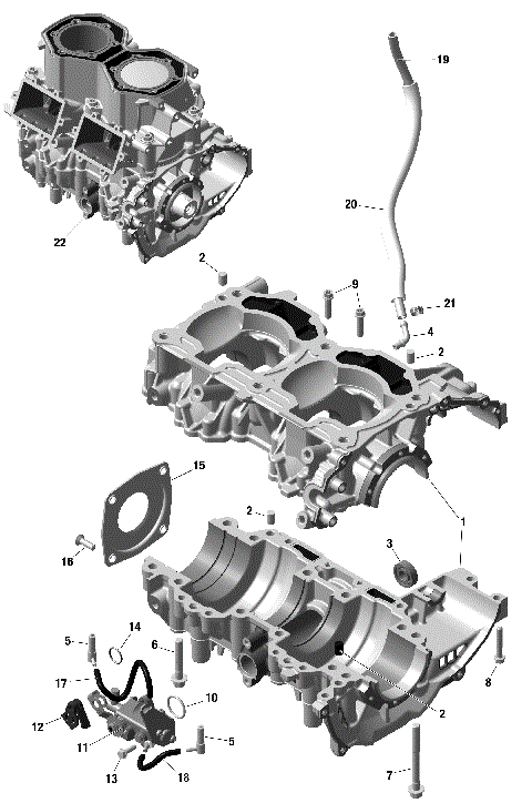 01- ROTAX - Crankcase