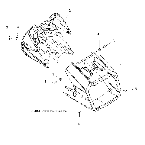 BODY, HEADLIGHT POD - A15SYE85FS (49ATVHEADLIGHT1585TRMD)