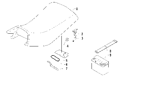 SEAT, BATTERY, AND TOOL KIT ASSEMBLIES [94241]