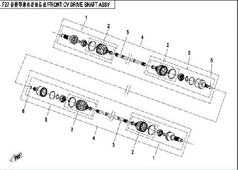 FRONT CV DRIVE SHAFT ASSY (ODM)