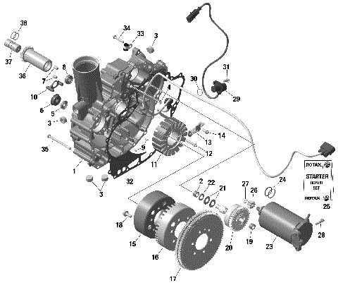 01- ROTAX - Magneto and Electric Starter With IDF
