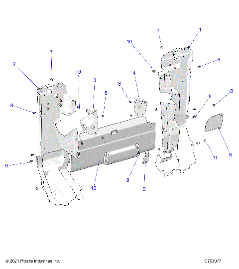 BODY, REAR CLOSEOFF, SIDE PANELS - Z22RME2KAG/BG/K2KAN/BN (C703077)
