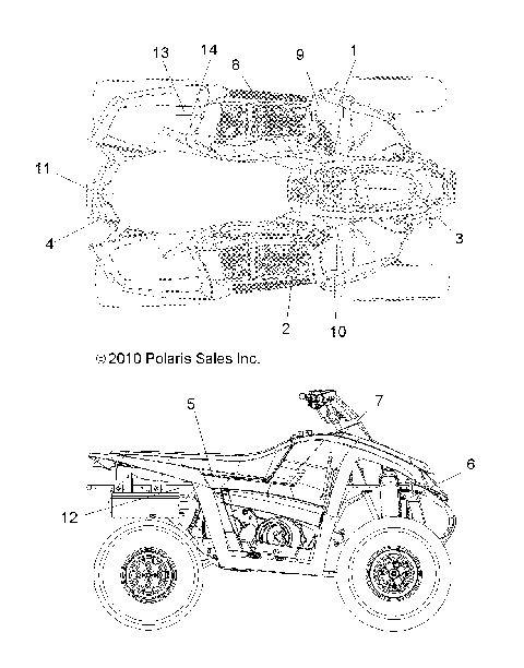 BODY, DECALS - A11NG50AA (49ATVDECAL11SCRAM)