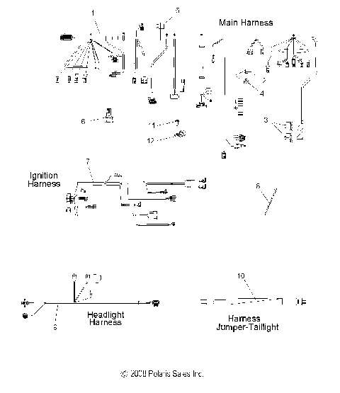 ELECTRICAL, WIRING HARNESSES - S10PM7JSA (49SNOWHARNESS09ASLT)