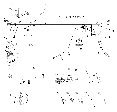 ELECTRICAL, WIRE HARNESS - R12VE76FX/FI (49RGRHARNESS12RZRSI)