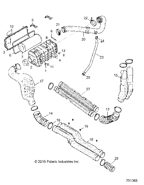 ENGINE, AIR INTAKE SYSTEM - G21G4E99NW (701395)