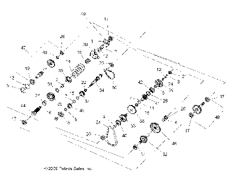 DRIVE TRAIN, MAIN GEARCASE INTERNALS - A10ZX55FX/FF (49ATVTRANSINTL10SPXP850)