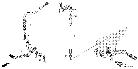 BRAKE PEDAL@CHANGE PEDAL