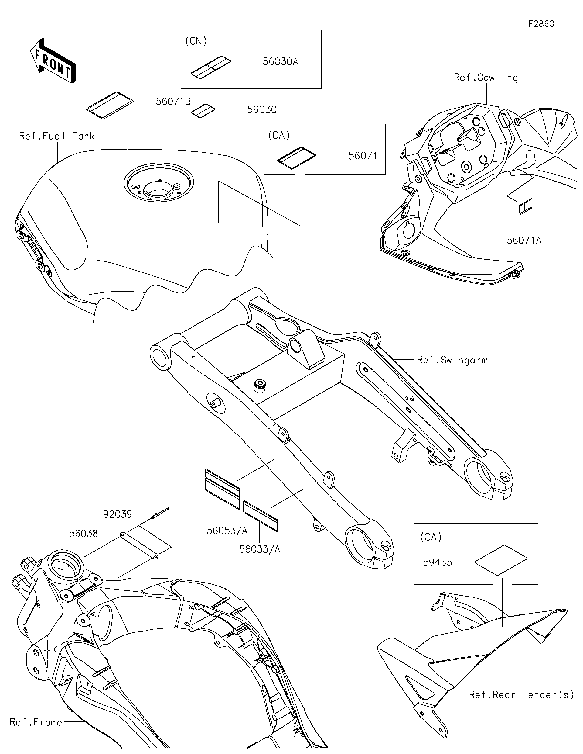 畫冊13 Kawasaki Motorcycle 2013 OEM Parts Diagram for CLUTCH