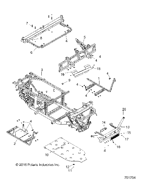 CHASSIS, FRAME and FRONT BUMPER - R16RMA57F1/N1/EFH/SF1/2N1 (701704)