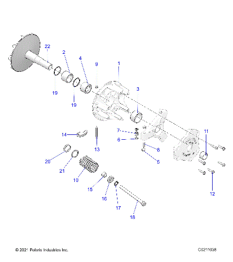 DRIVE TRAIN, PRIMARY CLUTCH - A26SXN85A7 (C0211038)